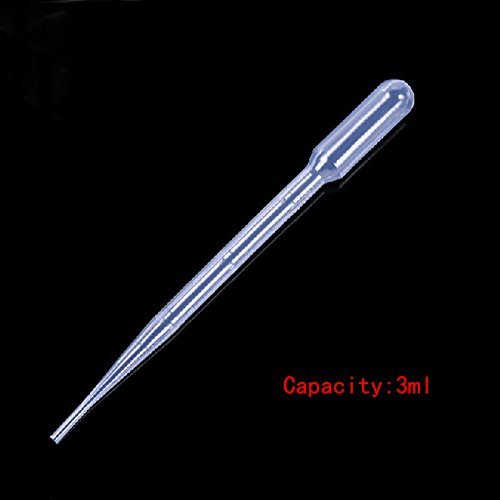 Rienar White 3Ml Disposable Plastic Eye Dropper Set Transfer Graduated Pipettes (20 Pcs) #TOP1