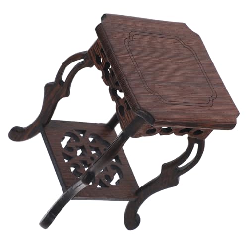 NUOBESTY Wooden Flower Pot Holder Display Pedestal Rustic Plant Pot Riser Stand for Indoor Home Decor Vases and Art Crafts in Office Coffee Shop Bar Meeting