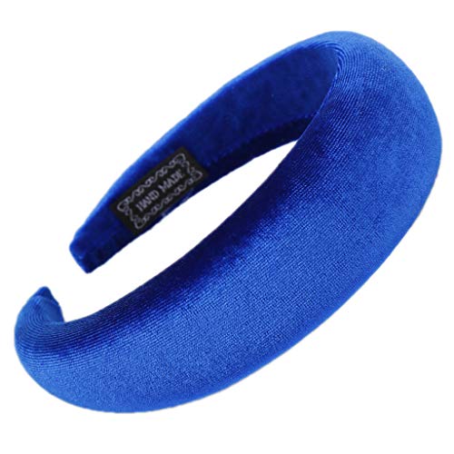 Lazder - Diadema acolchada para mujer, 11 colores, con esponja ancha, terciopelo, con purpurina, color caramelo, estilo vintage, elástica y gruesa Cover