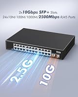 2.5G 26 Ports Network Switch with 2x10G SFP, VIMIN 24x 2.5G Base-T Unmanaged Switch – Ansicht 3
