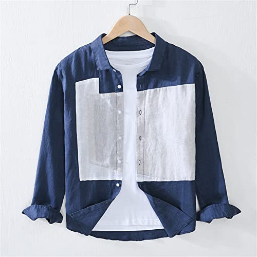 Chemise en lin patchwork Vsadsau pour des vacances au soleil - 4