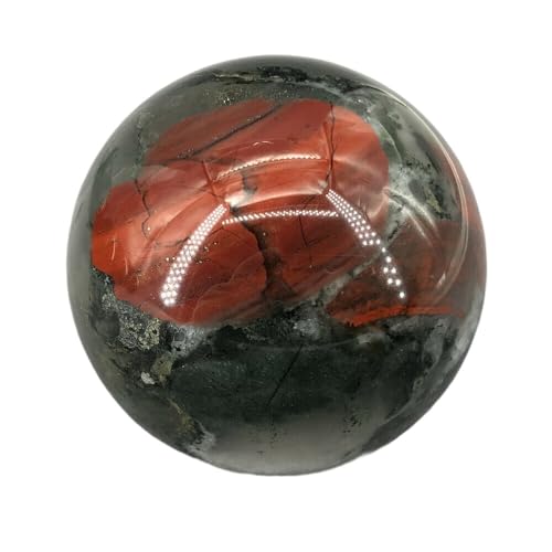 FRAILEVOT 1pc 500-600g African blood stone quartz sphere crystal ball FRAILEVOT