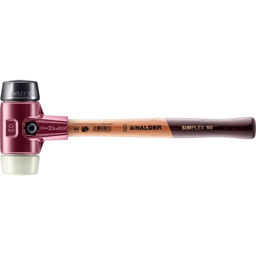 HALDER 3028.050 - Maza de goma + nylon Simplex Ø 50 mm