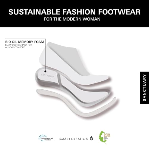 Sanctuary Gia Women's Mary Jane Flats - Crochet Knit, Slip-On, Memory Foam Cushioning, Flexible Rubber Outsole3