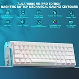 TZMRIT x Aula WIN60 HE, 60% mechaniczna klawiatura gamingowa z kablem, przełącznik magnetyczny wymienny na gorąco, regulowany tryb szybkiego wyzwalania aktywacji, częstotliwość próbkowania 8000 Hz