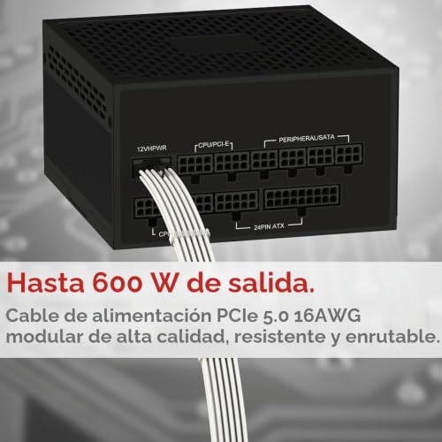 Cable de Extensión 12VHPWR PCIE 5.0 LINKUP AVA Kit Blanco para GPU RTX 4000 5
