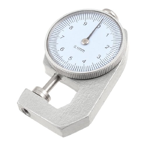 Aexit 0-10mm 0.1mm Measuring tools Accuracy Dial Thickness Gauge Measuring Tool w Black Box Model:60as368qo211