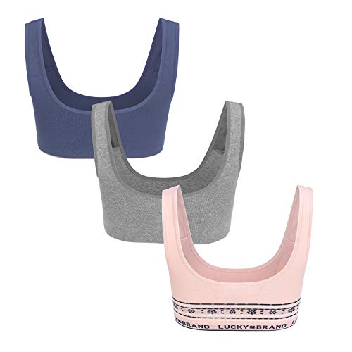 Image of Lucky Brand Women's Seamless Bra - 2 Pack Super Soft Wire-Free Comfort Lounge Bras for Women (Sizes: S-XL)