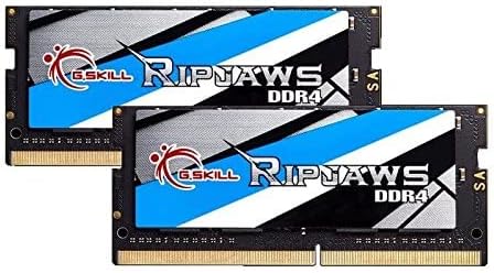 G.Skill RipJaws SO-DIMM Series 32GB (2 x 16GB) 260-Pin (PC4-19200) DDR4 2400 CL16-16-16-39 1.20V SO-DIMM Memory Model F4-2400C16D-32GRS