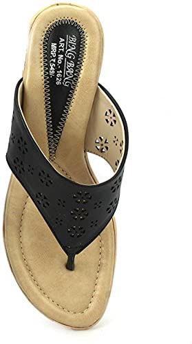 Image of BING BANG Women's Synthetic Slip-on Platform Heel Sandals