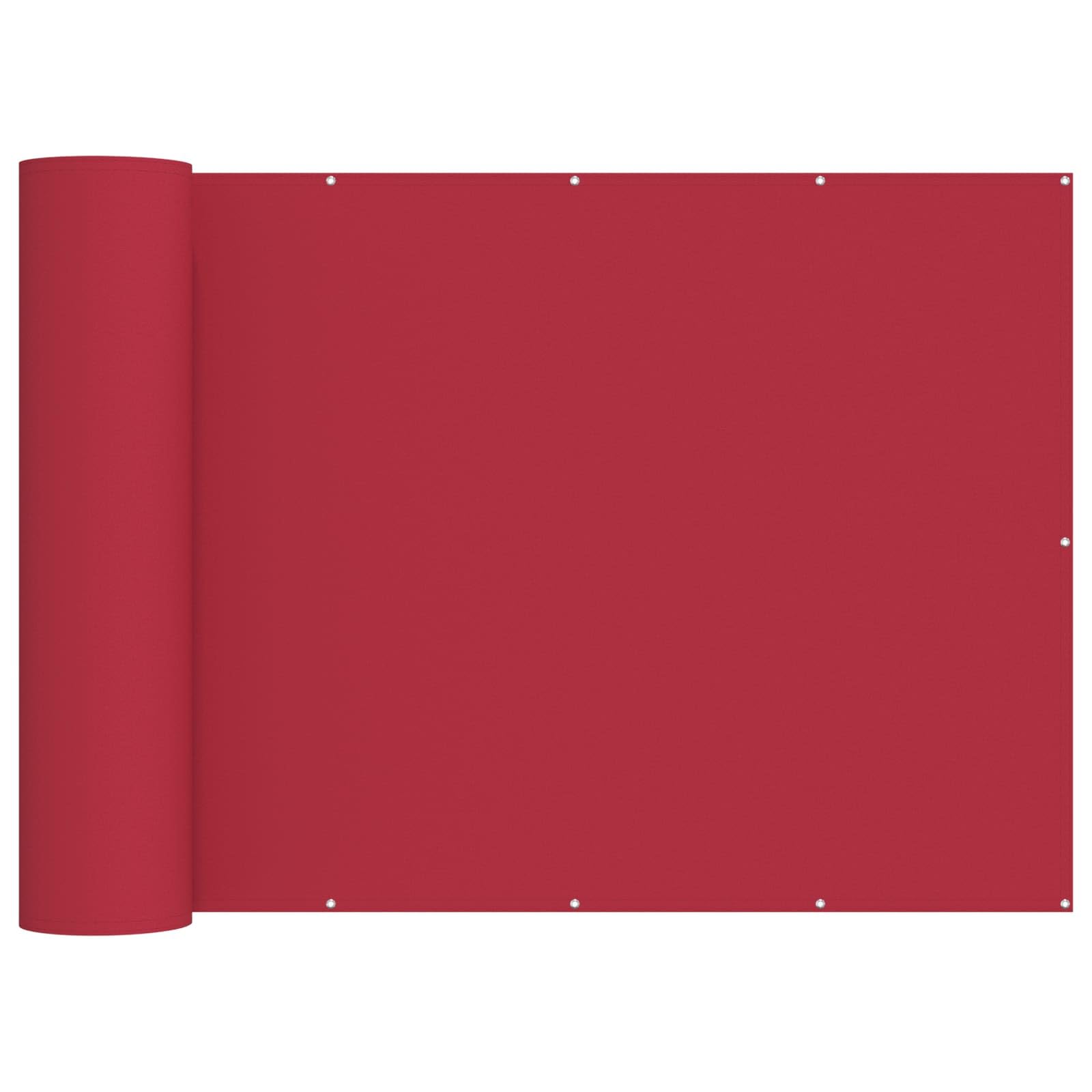 vidaXL Balcony Privacy Screen 200 x 500 cm Fabric with PU Coated Red — image 1