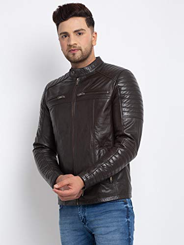 Image of TEAKWOOD LEATHERS Men Solid Jacket