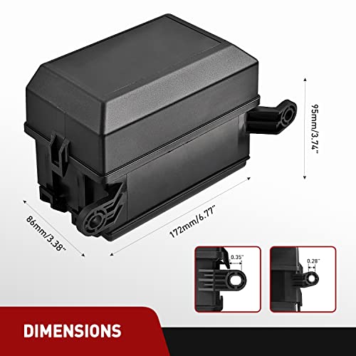 Image of Nilight 12V Fuse Relay Box 6 Relays 6 Slots ATC ATO Blade Fuse Holder 4Pin 5Pin Terminal 40A Relay Waterproof Block Kit Universal for Automotive Car Truck Camper Marine Boat