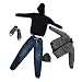 MonkeyJack 1/6 Scale Action Figure Clothes Gray Jacket Hoodie Jeans Shoes Toy Set Accessory