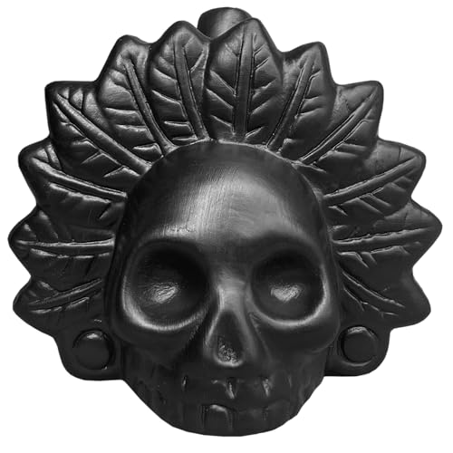 Aztec Death Whistle - Real Screaming, Up To 125+ Decibels Loud, Authentic Human Sounding Screams - Black