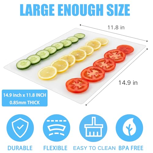 Set 30 Tablas de Cortar Flexibles de Plástico ZENFUN miniatura 2