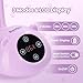 Beetles Gooseneck UV Nail Lamp - Meowgic GrapePurr Mini LED Nail Light with 3 Timer and Countdown Display Flash Cure Lamp for Gel Polish Nails Glue Builder Gel Smart Sensor Cordless Nails Dryer