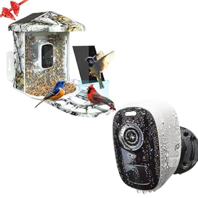 DCT Bird Feeder with Camera Solar: Video Bird Watching Camera WiFi-Connected Ideal Gift for Mom Grandma