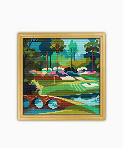 Augusta National Golf Course CS1222 - Counted Cross Stitch Pattern. Only Printed Pattern Inside. No Fabric, Threads, Needles, Hoops.