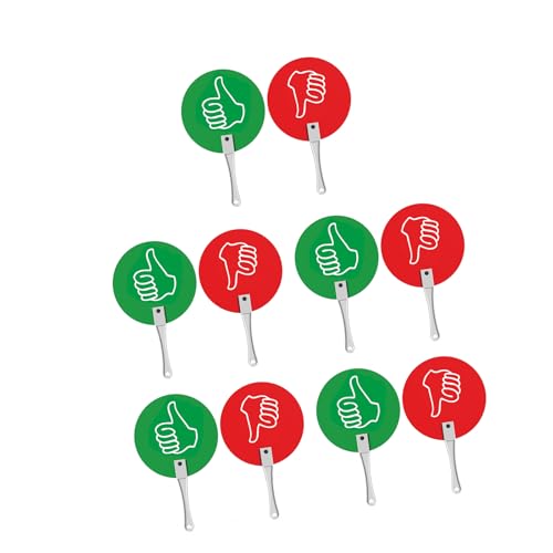 10 Unids/set Paletas De Pulgar Hacia Arriba Y Hacia Abajo Para Signos Subasta Profesores Aula Sí No Paletas Paleta Falsa Verdadera