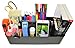 Enjoy Organizer - 8 Compartments DIY Dividers,Large Portable Caddy, Multi Purpose,Stackable, Modern Solution for School, office, Desktop Endless use of your Choice -MADE IN USA (Black)