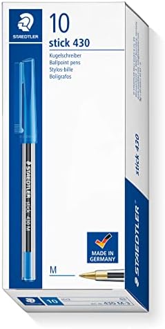 STAEDTLER Stick 430 M-5 Ballpoint Pen Medium - Green (Box of 10)