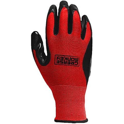 General Purpose Nitrile Coated 10 Pairs,Red Cover