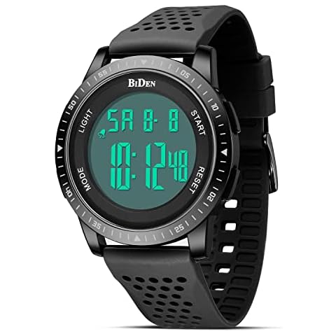 HANPOSH Mens Waterproof Digital Sports Watch Cover