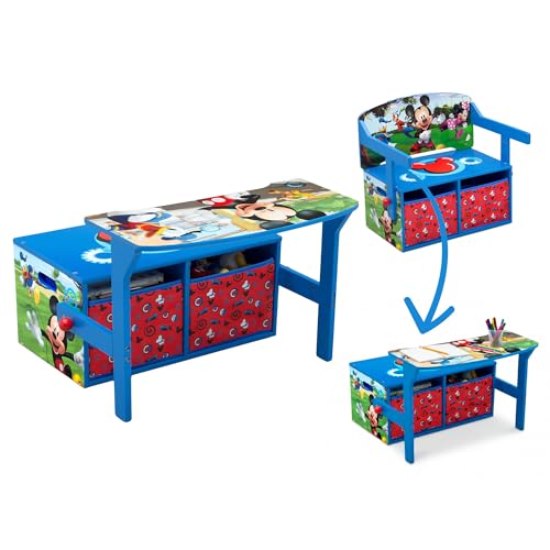 Delta Children Kids Convertible Activity Bench - Greenguard Gold Certified Disney Mickey Mouse