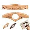 Soporte de Madera Personalizado para Páginas de Pulgar, Abridor de Libros con Anillo para Pulgar, Regalo Ideal para Amantes de Lectura, Perfecto para Familiares Amigos Alumno Maestro