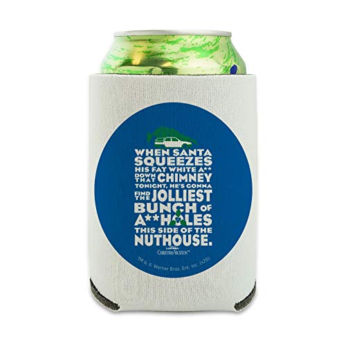 National Lampoon's Christmas Vacation Jolliest Bunch Can Cooler - Drink Sleeve Hugger Collapsible Insulator - Beverage Insulated Holder