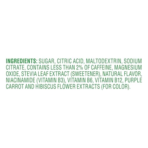 Crystal Light Pure Energy Mixed Berry Naturally Flavored Powdered Drink Mix with Caffeine & No Artificial Sweeteners, 48 ct Pack, 8 Boxes of 6 On-the-Go Packets