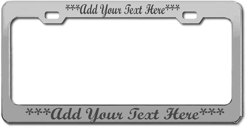 Stainless Steel Personalized Custom Made Pink Metal Cooper License Plate Frame