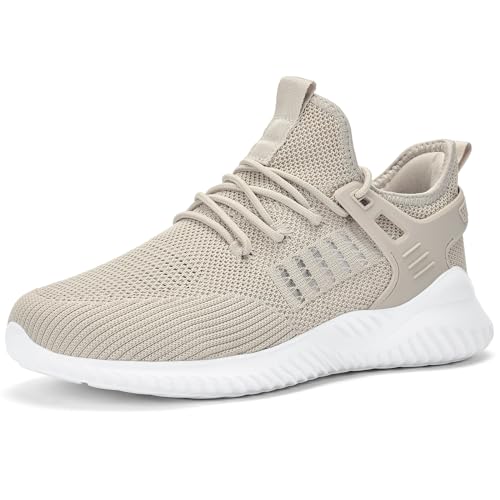 Image of Akk Mens Sneakers Tennis Shoes - Slip on Memory Foam Walking Shoes for Athletic Running Workout Gym Jogging Indoor Outdoor Lightweight Breathable Casual Sneakers