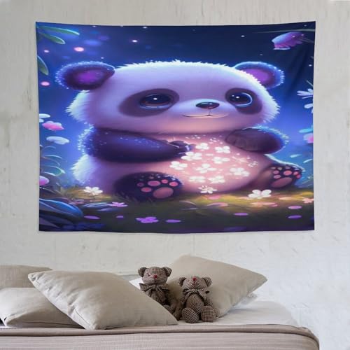 Tissus muraux de décoration intérieure haut de gamme au motif panda