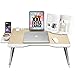 Price comparison product image Cooper Mega Table [XXL Folding Laptop Desk] for Bed & Sofa | Couch Table, Bed Desk, Laptop, Writing, Study, Eating Storage, Reading Stand (White Oak)