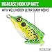 LUNKERHUNT Frog Lure for Bass Fishing | Pocket Frog Lure 1.75 Inch | Topwater Fishing Lures with Weedless Hooks for Trout, Pike in Saltwater and Fresh Water