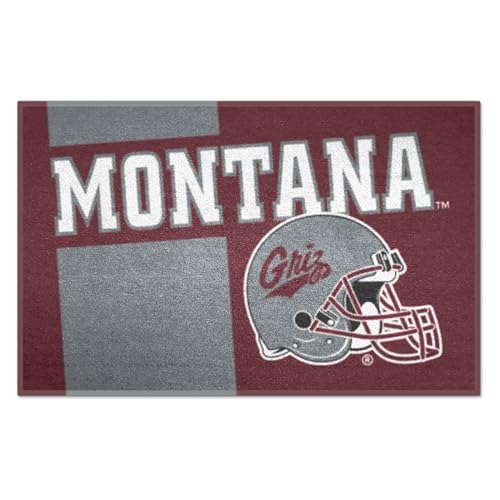 FANMATS 18763 Montana Grizzlies Starter Mat Accent Rug - 19in. x 30in. | Sports Fan Home Decor Rug and Tailgating Mat Uniform Design