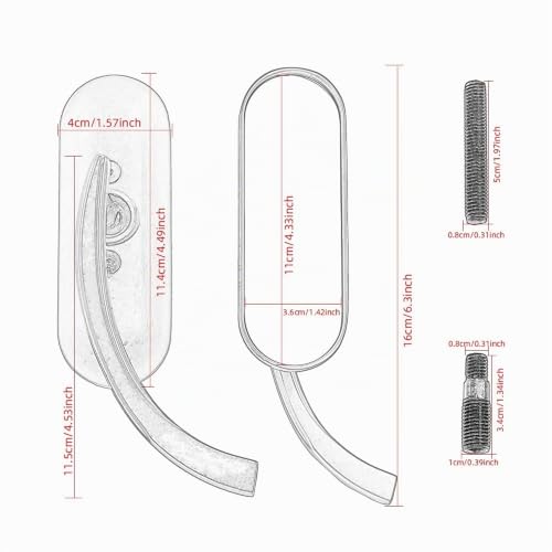 Espejo retrovisor ovalado de moto negro de 10mm para eliminar puntos ciegos en Cruiser 6