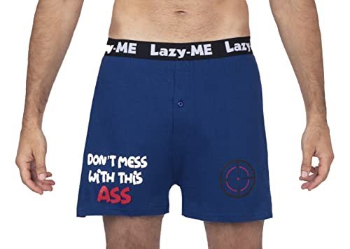 Lazy Me Men's Funny Novelty Boxer Shorts Humorous Underwear, Gag Gifts for Him, Assassin, Size Large2