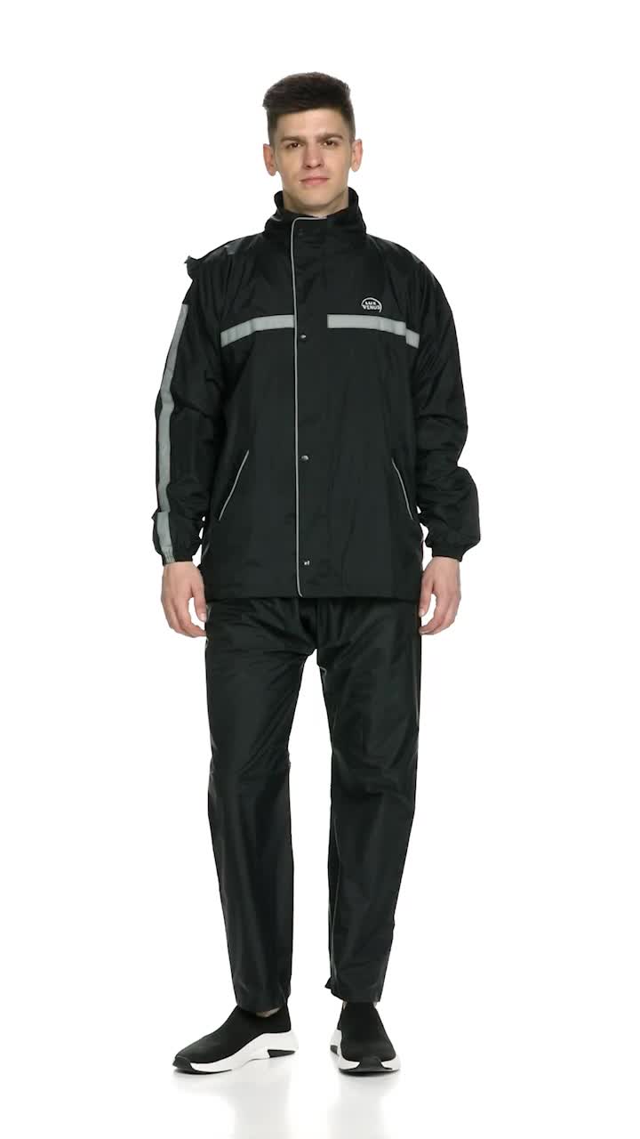 Buy LUX VENUS Tapping Rain Coat for Men Black at Amazon.in