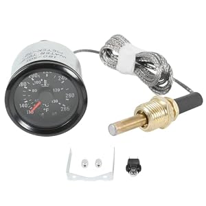 JDMSPEED 52mm Water Temperature Gauge 110–265°F