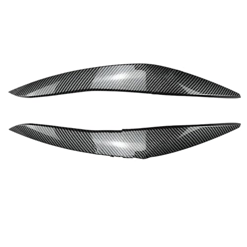 Paupière de phare pour BMW Série 5 F10 F11 2011-2014 en ABS noir brillant