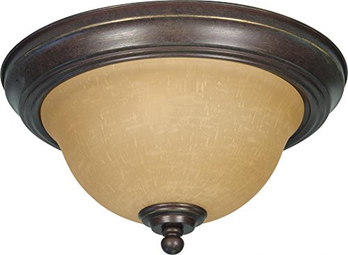 Image of NUVO 60 /1037 Two Light Flush Mount, Sonoma Bronze
