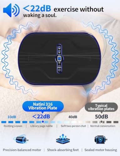 Whole Body Vibration Plate Exercise Machine, 99 Speed Levels Power Plate - image 7