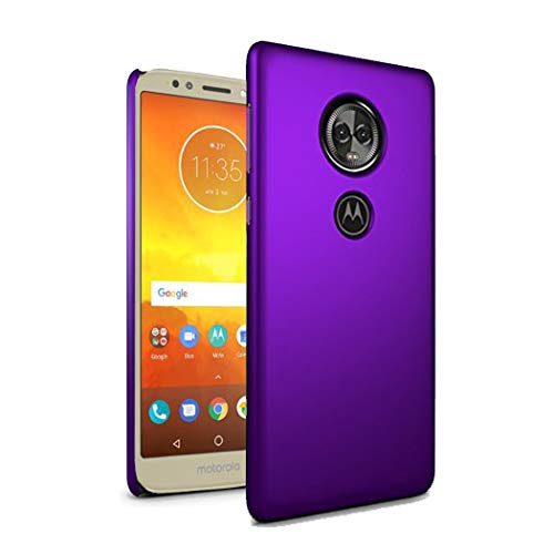 Moto E5 5.7"Covers, Moto E5 Case, Slim Thin Armour Hard Case - Matte Rubberized Motorola Moto E5 Kit with Screen Protector (Purple)