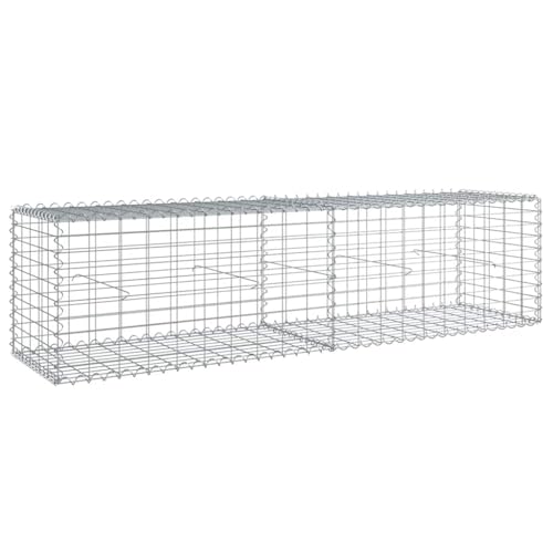 vidaXL 79 inch Gabion with Cover