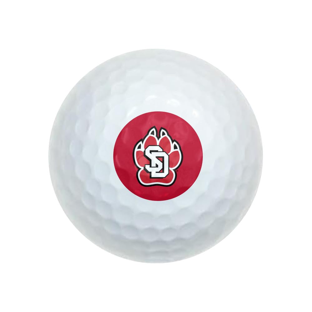 GRAPHICS & MORE South Dakota Primary Logo Wilson Golf Balls 12 Pack, Regulation Size Full Color Premium Golf Balls
