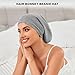 4Pcs Silk Satin Lined Sleep Cap Bonnets for Women Men, Adjustable Satin Bonnet for Sleeping Hair Wrap Slouchy Beanie Hat for Curly Hair and Braids