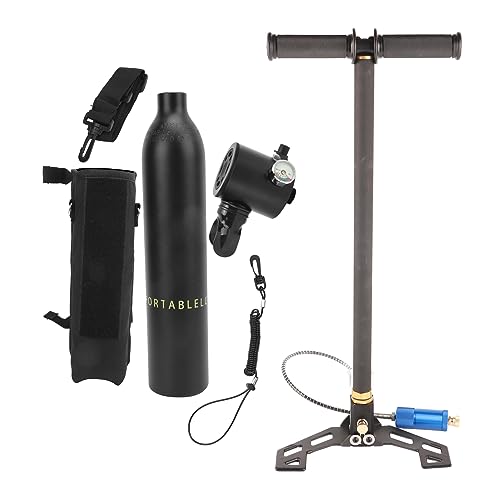 Cilindro de Oxigênio de Mergulho, Tanque de Mergulho Leve e Confortável de 0,5L para Instrução de Me